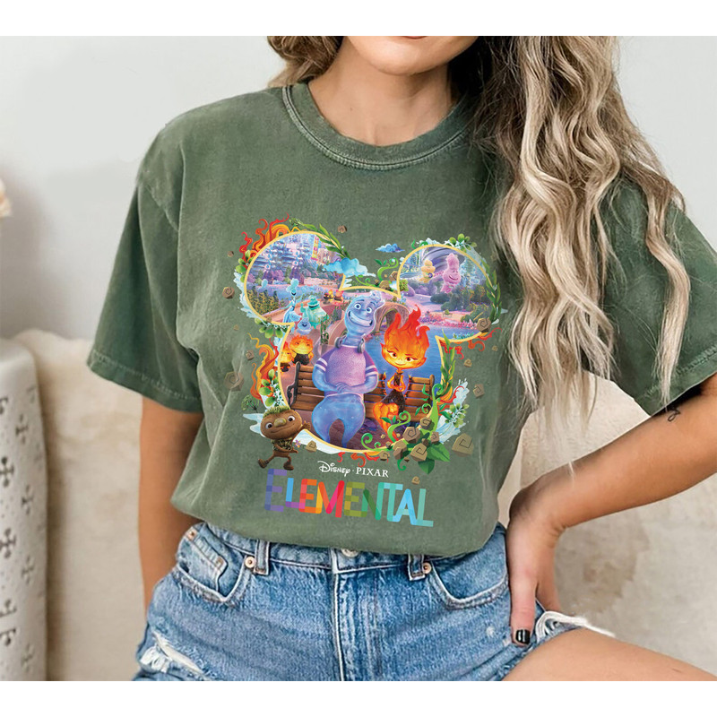 Disney Elemental 2023 Comfort shirt, Disney Pixar Elemental shirt, Ember Wade Clod Grale Shirt, Fire boy Water girl shirt, Disney Trip Shirt - 4.jpg