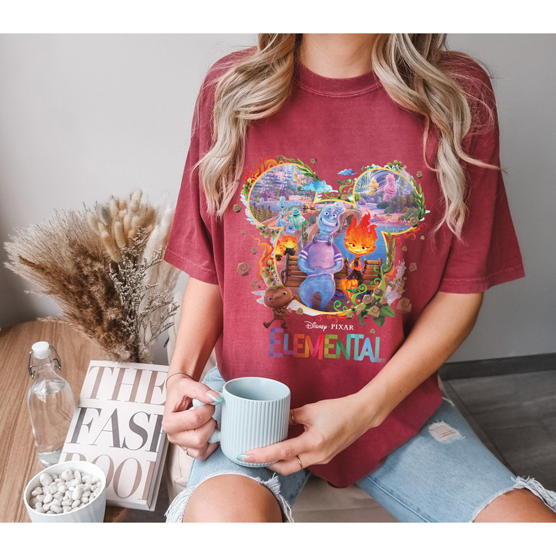 Disney Elemental 2023 Comfort shirt, Disney Pixar Elemental shirt, Ember Wade Clod Grale Shirt, Fire boy Water girl shirt, Disney Trip Shirt - 5.jpg