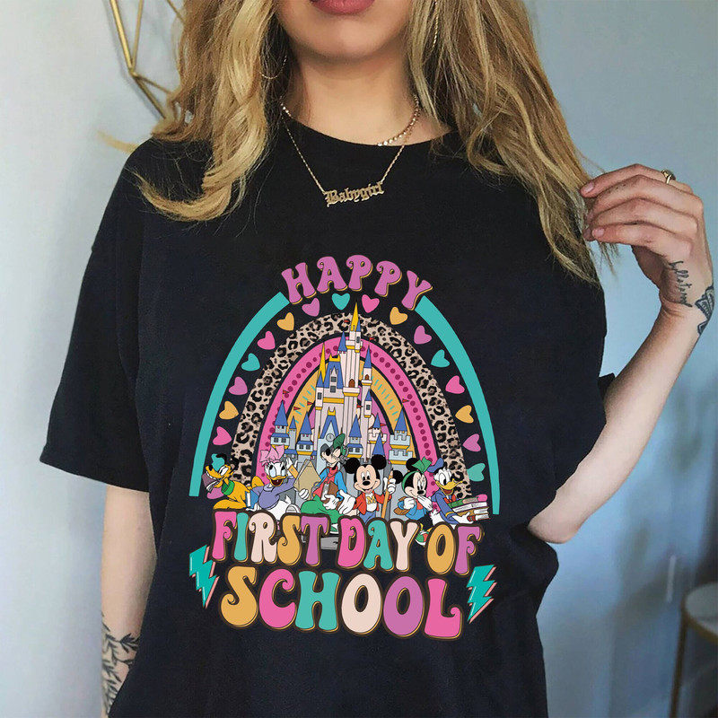 Disney Happy First Day Of School Shirt, Groovy Back To School Shirt, School Mickey Shirt , School Minnie Girl Shirt, Teaching Crew Shirt - 1.jpg