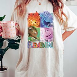 elemental 2023 disney shirt, disney pixar elementa