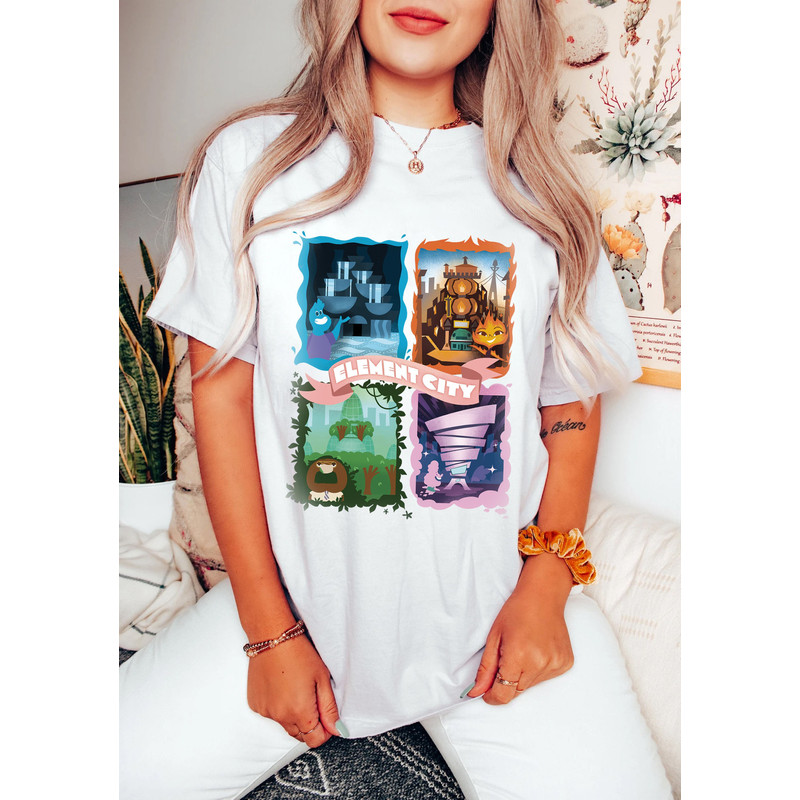 Elemental 2023 Disney Comfort shirt, Disney Pixar Elemental shirt, Ember Wade Clod Grale Shirt, Disney Elemental Character Disney Trip Shirt - 4.jpg