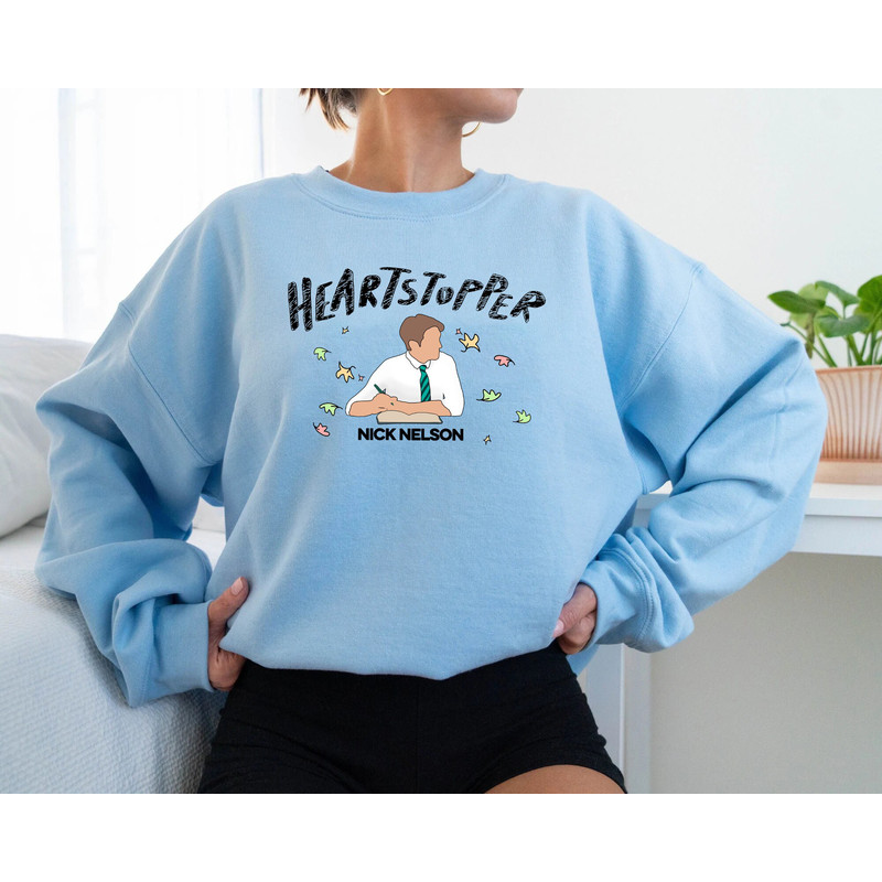 Heartstopper All Characters Sweatshirt, Heartstopper Bookish Shirt, Nick And Charlie, Nick Nelson, Charlie Spring, LGBT Heartstopper Shirt - 4.jpg