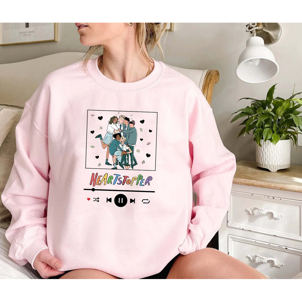 Heartstopper Inspired Book Tshirt, Nick, Charlie and friends Shirt, Spotify Inspired Shirt, Vintage Gift - 1.jpg