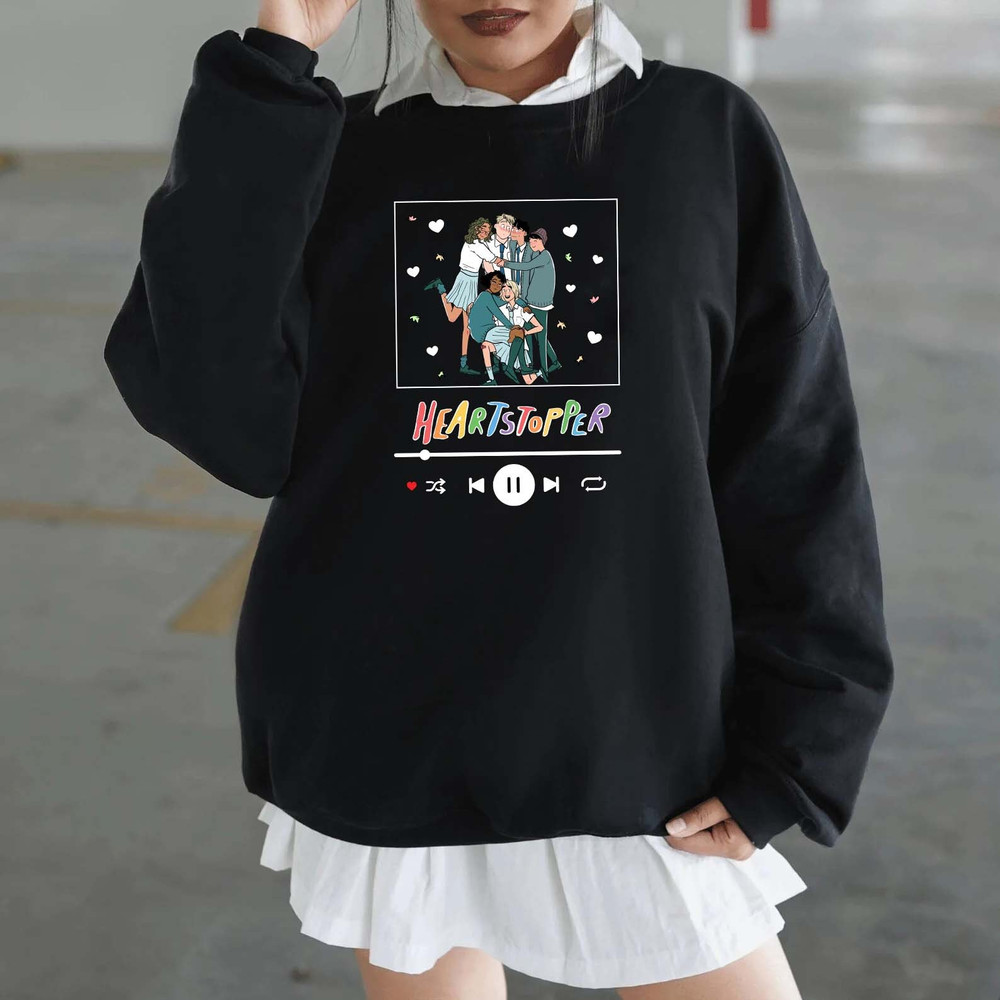 Heartstopper Inspired Book Tshirt, Nick, Charlie and friends Shirt, Spotify Inspired Shirt, Vintage Gift - 4.jpg