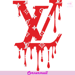 lv red dripping logo, lv logo svg, red logo svg, dripping logo svg