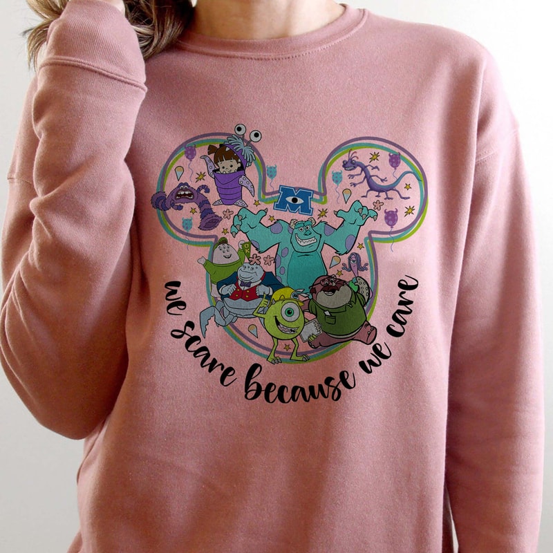 Monster Inc Shirts, We Scare Because We Care, Monsters University Shirts, Mickey Head Shirt, Sullivan and Mike Shirt, Pixar shirt - 2.jpg