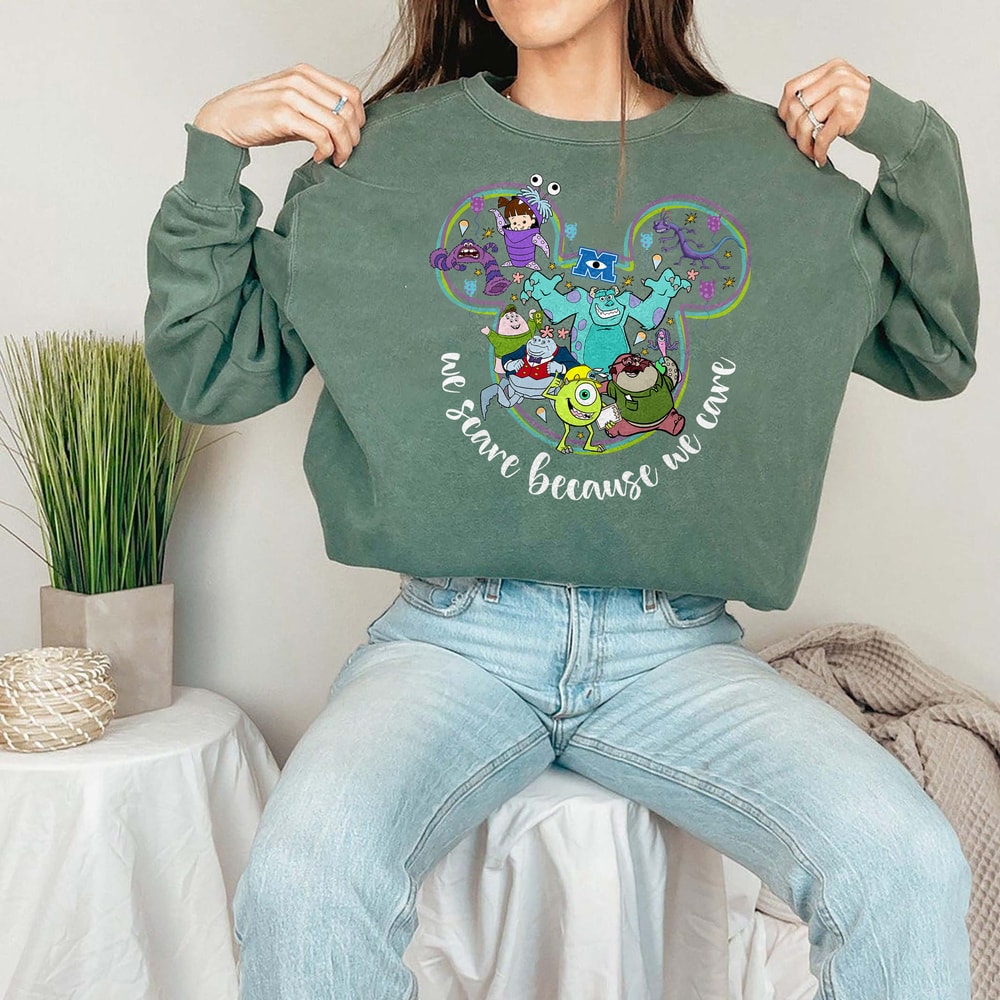 Monster Inc Shirts, We Scare Because We Care, Monsters University Shirts, Mickey Head Shirt, Sullivan and Mike Shirt, Pixar shirt - 3.jpg