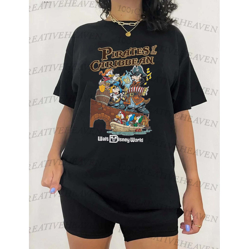 Retro Pirated of the Caribbean shirt, Mickey and Friends Caribbean Shirt, Disneyland trip Shirt, WDW 2023 Shirt - 2.jpg