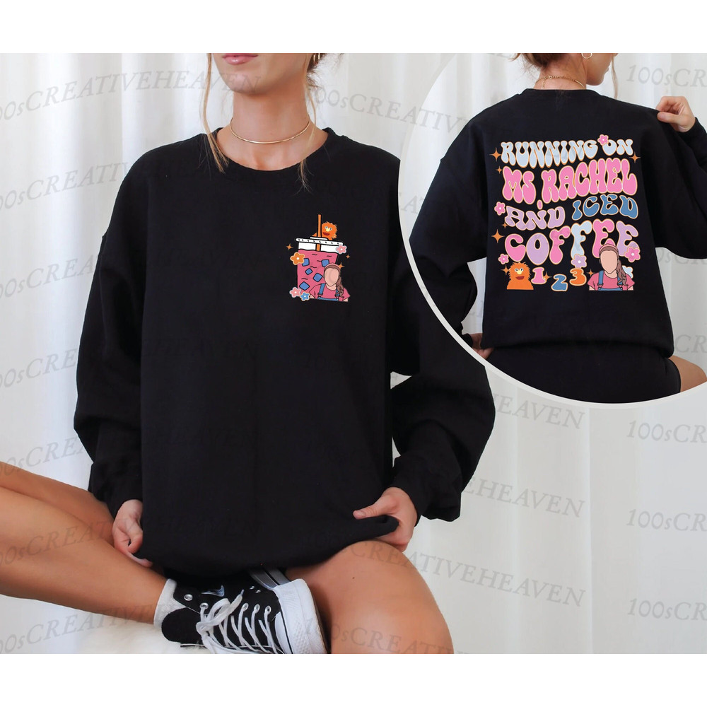 Running On Ms Rachel Iced Coffee Shirt, Iced Coffee Pocket T-Shirt, Ms Rachel Mama, Iced Coffee Pocket LongSleeve, Hoodie Gift for Her - 1.jpg