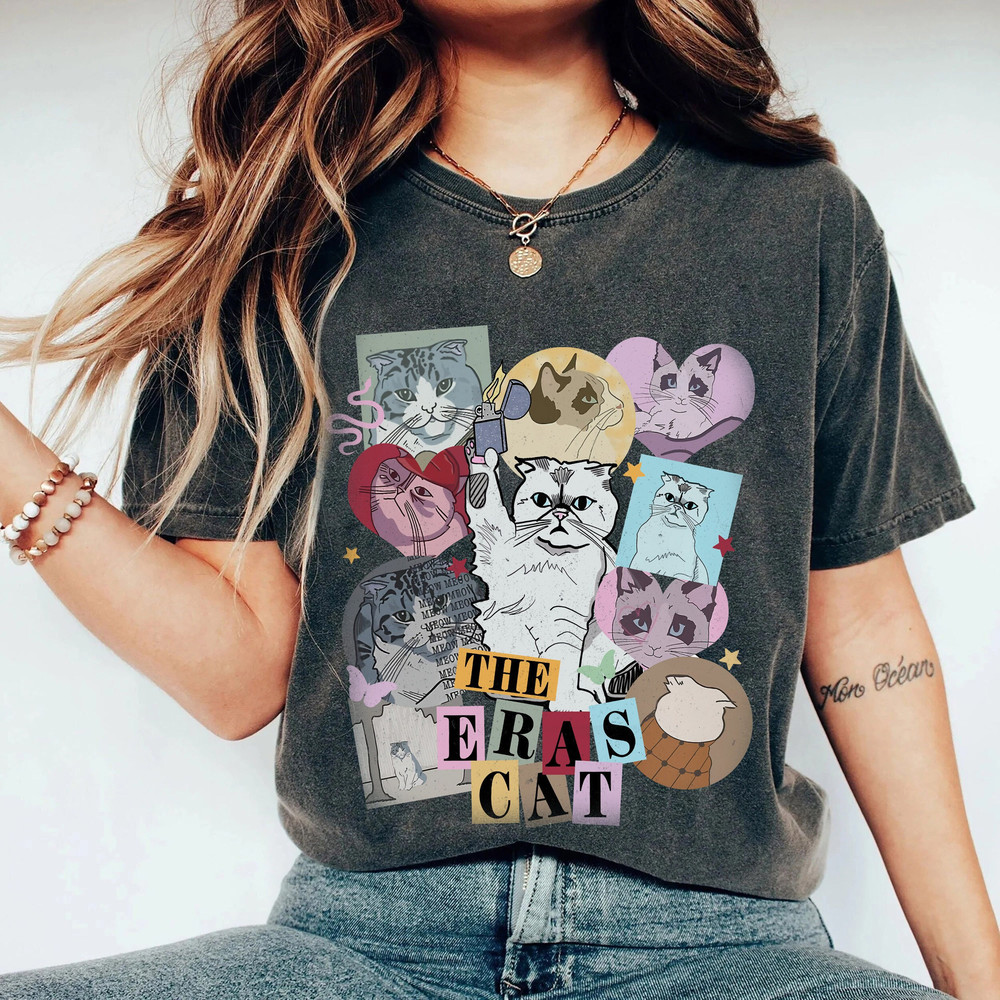 The Eras Cat Version Shirt, Concert Shirt, Albums Shirt, Cat Version Shirt, Karma is a Cat Shirt - 1.jpg