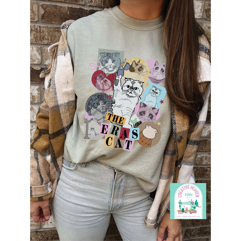 The Eras Cat Version Shirt, Concert Shirt, Albums Shirt, Cat Version Shirt, Karma is a Cat Shirt - 3.jpg