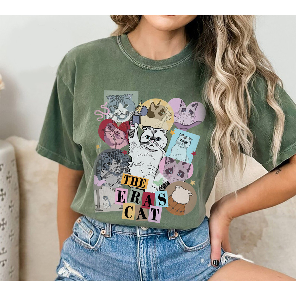 The Eras Cat Version Shirt, Concert Shirt, Albums Shirt, Cat Version Shirt, Karma is a Cat Shirt - 4.jpg