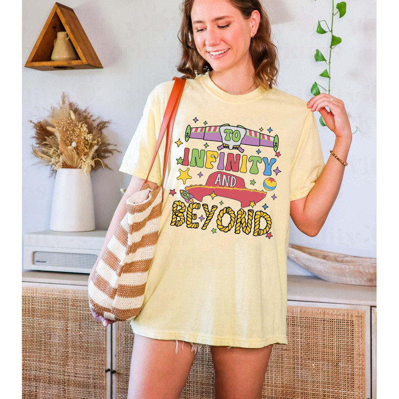 To Infinity and Beyond Comfort Shirt, Buzz Woody shirt, Floral Toy Story Shirt, Disney Toy Story Shirt, Disney Trip shirt, Vacation Shirt - 4.jpg