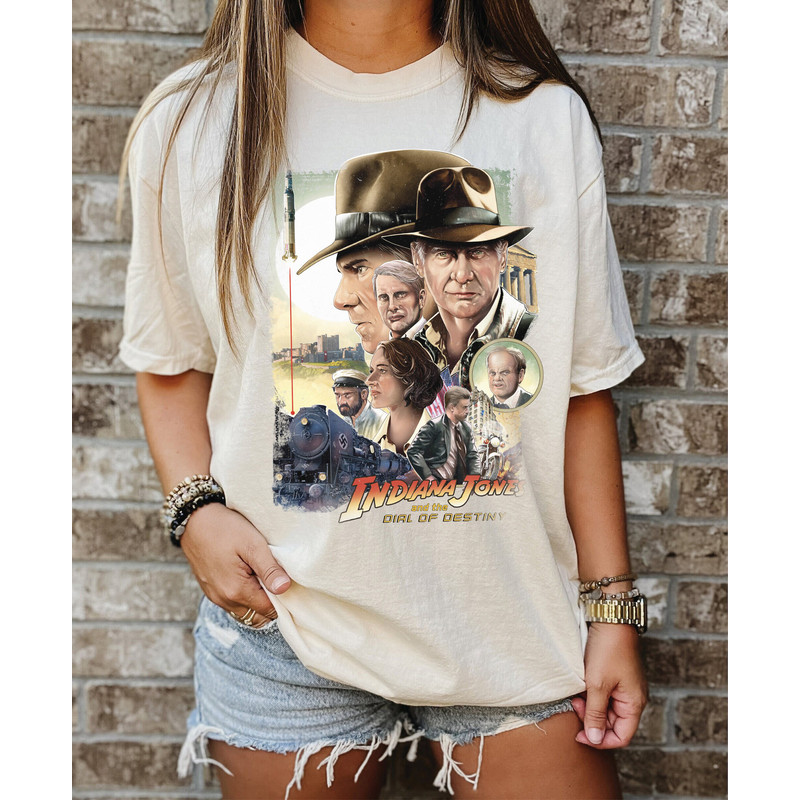 Vintage Indiana Jones 5 The Dial Of Destiny Comfort Colors Shirt, Indiana Jones series Shirt, The Last Adventure Shirt, Adventure Disneyland - 2.jpg