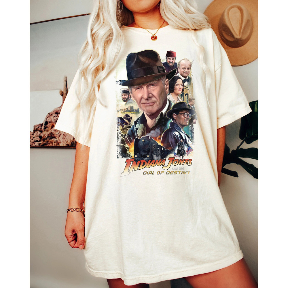 Vintage Indiana Jones 5 The Dial Of Destiny Comfort Colors Shirt, The Last Adventure Shirt, Vintage Disney Movie Shirt, Disneyland Adventure - 2.jpg