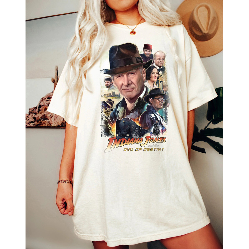 Vintage Indiana Jones 5 The Dial Of Destiny Comfort Colors Shirt, The Last Adventure Shirt, Vintage Disney Movie Shirt, Disneyland Adventure - 2.jpg