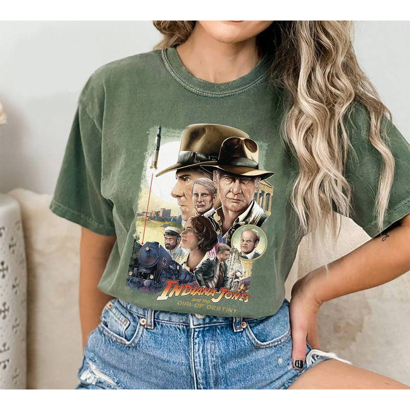 Vintage Indiana Jones 5 The Dial Of Destiny Comfort Colors Shirt, Indiana Jones series Shirt, The Last Adventure Shirt, Adventure Disneyland - 3.jpg