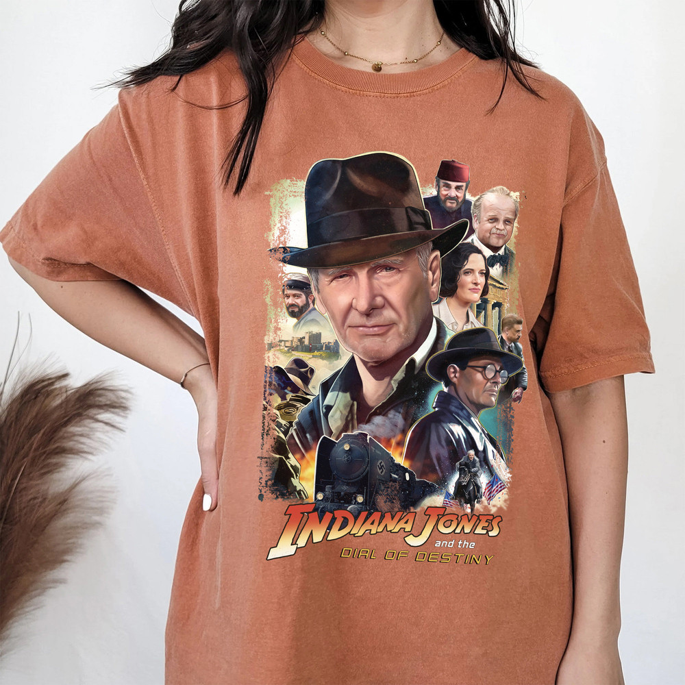 Vintage Indiana Jones 5 The Dial Of Destiny Comfort Colors Shirt, The Last Adventure Shirt, Vintage Disney Movie Shirt, Disneyland Adventure - 3.jpg