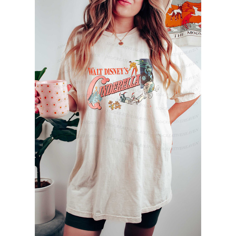 Vintage Retro Cinderella Shirt, Walt Disney Princess Shirt, Disney Princess Comfort Shirt, Gus Gus Shirt, Vintage Disney Family Shirt - 2.jpg