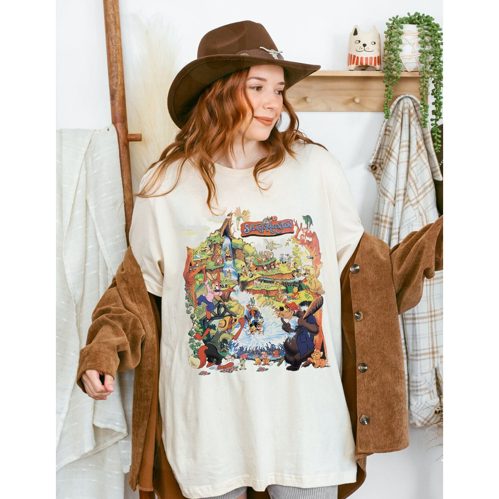 Vintage Splash Mountain Mickey and Friends Shirt, Retro Mickey Water Ride Shirt, Disneyland Shirt, Retro Disney Shirts, Disneyland Trip - 1.jpg