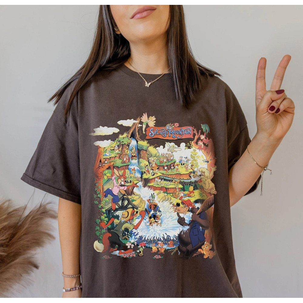 Vintage Splash Mountain Mickey and Friends Shirt, Retro Mickey Water Ride Shirt, Disneyland Shirt, Retro Disney Shirts, Disneyland Trip - 2.jpg