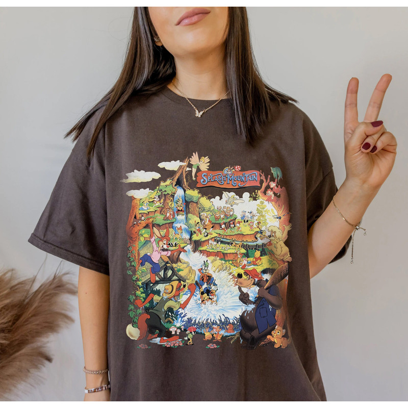 Vintage Splash Mountain Mickey and Friends Shirt, Retro Mickey Water Ride Shirt, Disneyland Shirt, Retro Disney Shirts, Disneyland Trip - 2.jpg