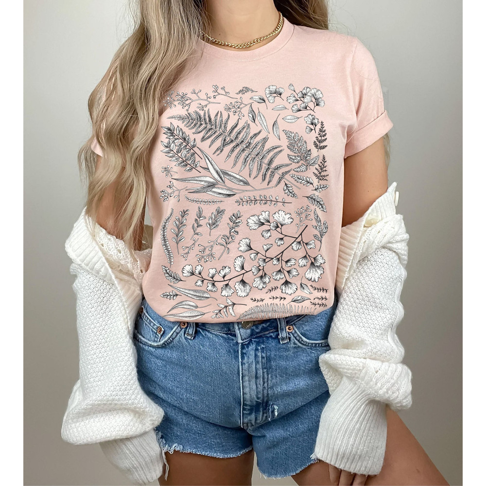 Botanical Shirt, Vintage T-shirt, Flower T shirt, Tee, Vintage Botanical, Botanical Print, Vintage Flower Shirt, Graphic Tshirt, Wildflower - 7.jpg