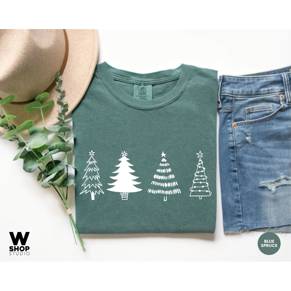 Christmas Trees Shirt, Christmas Shirts for Women, Christmas Tee, Christmas TShirt, Shirts For Christmas,Cute Christmas t-shirt, Holiday Tee - 2.jpg