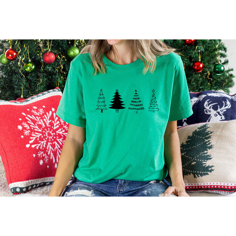 Christmas Trees Shirt, Christmas Shirts for Women, Christmas Tee, Christmas TShirt, Shirts For Christmas,Cute Christmas t-shirt,Holiday Tee - 3.jpg