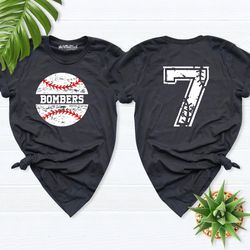 baseball t-shirt, custom baseball team name and numbers shirts, softball player shirt, baseball boy shirt, baseball gift