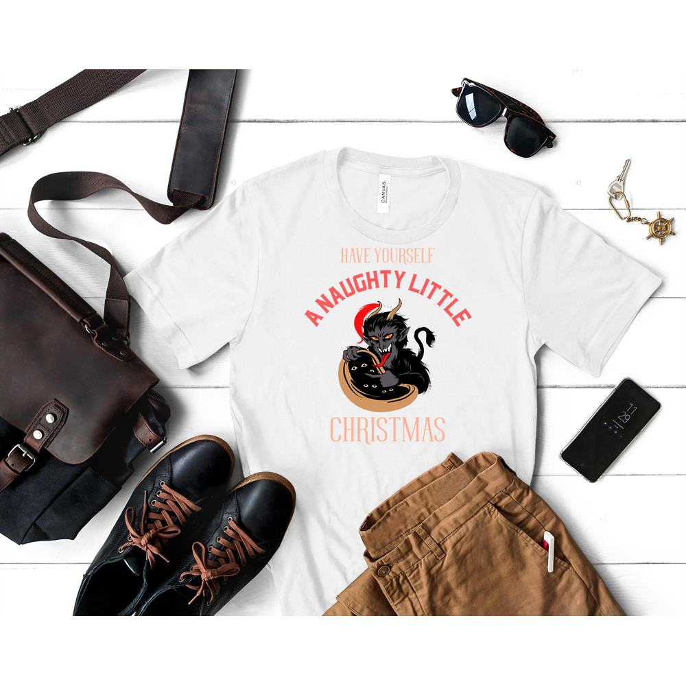 Have Yourself a Naughty Little Christmas Krampus Classic T-Shirt 251_White_White.jpg