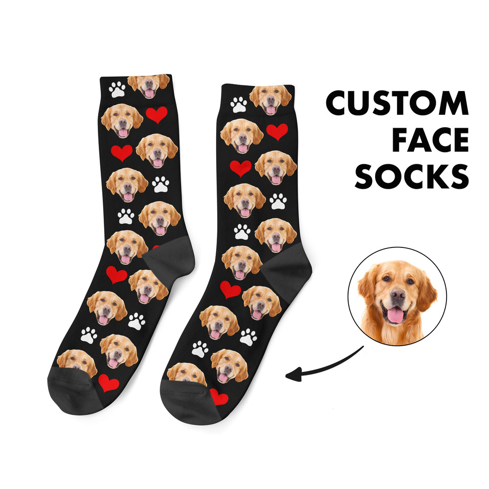 Custom Dog Socks, Personalized Pet Photo Socks, Customized Cute Dog Face Socks, Dog Lover Gift, Funny Dog Socks, Dog Mom Gift, Pet Socks - 1.jpg
