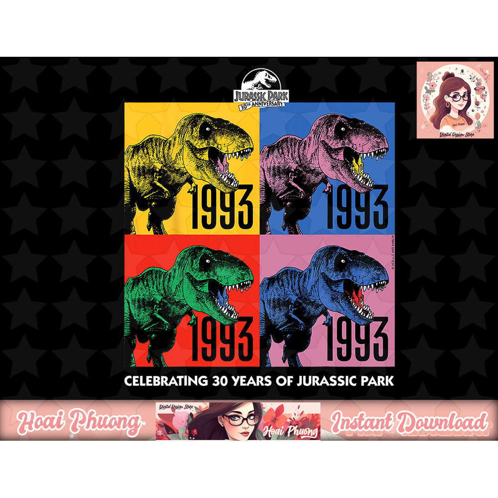 Jurassic Park 30 Years png, instant download.jpg