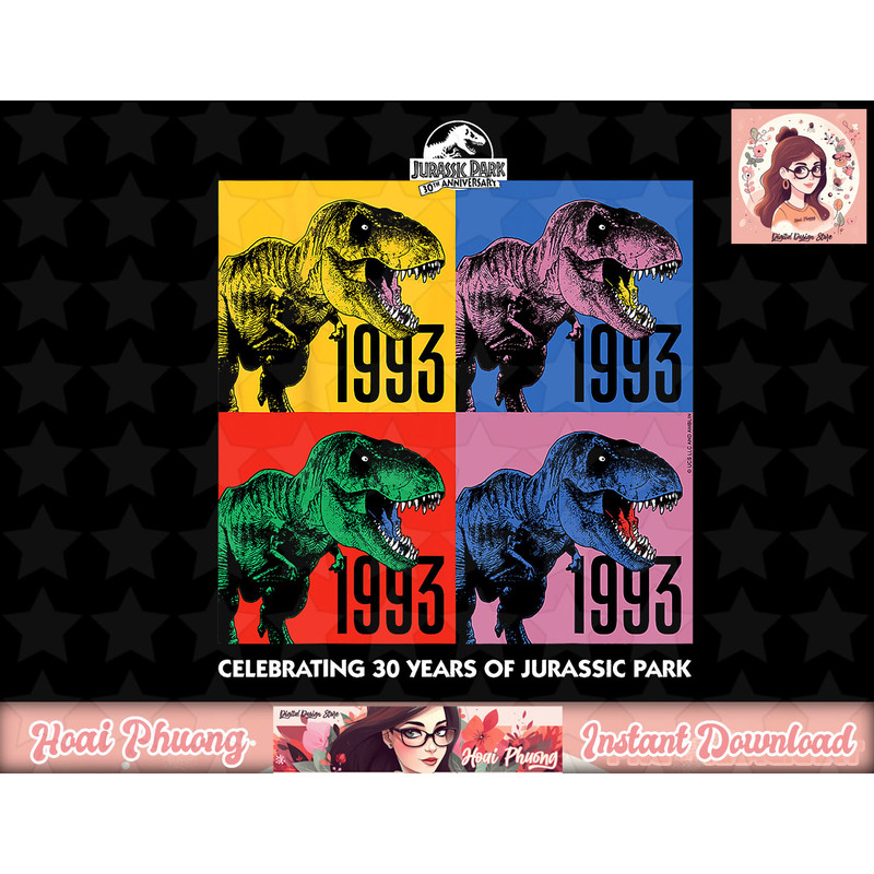 Jurassic Park 30 Years png, instant download.jpg