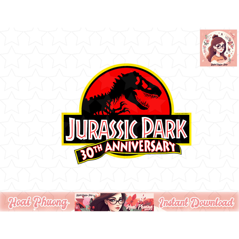 Jurassic Park 30th Anniversary png, instant download.jpg