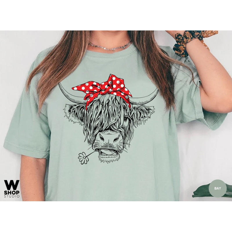 Cute Cow Shirt or Tank Top, Cow Shirt For Mom, Highland Cow Shirt, Cow Gifts For Her, Heifer Shirt, Farm T-shirt, Ranch Tee, Farmer, Cowgirl - 2.jpg