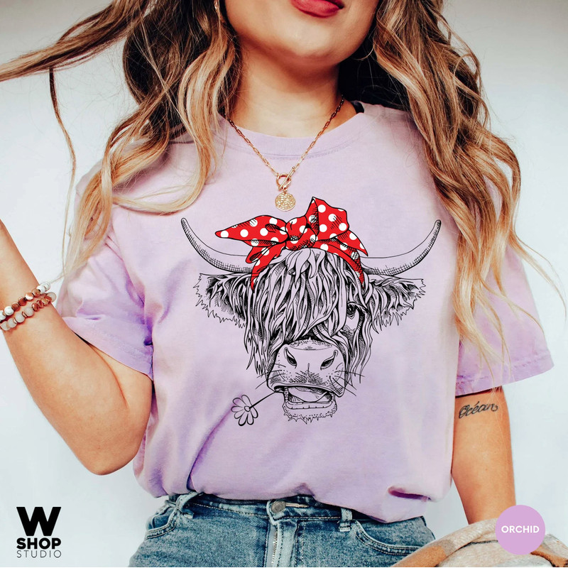 Cute Cow Shirt or Tank Top, Cow Shirt For Mom, Highland Cow Shirt, Cow Gifts For Her, Heifer Shirt, Farm T-shirt, Ranch Tee, Farmer, Cowgirl - 6.jpg