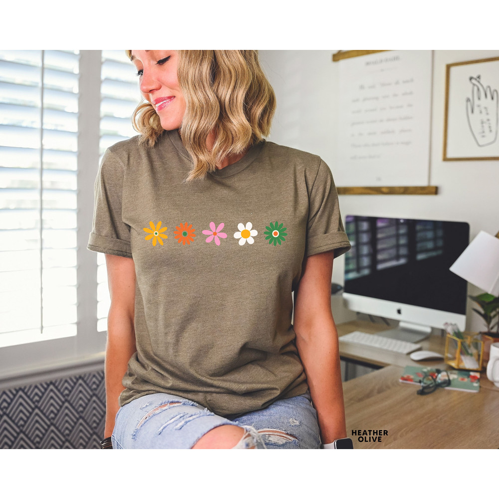 Daisy Women's Shirt, Wildflower Shirt, Spring Tee, Daisy Lover Shirt, Daisy Gift Shirt, Daisy Flower Tee, Vacation Gift Shirt,Mother Day Tee - 3.jpg