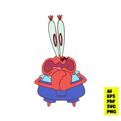 mr. krabs svg, krabs svg, crabs svg, money svg, spongebob svg, bob svg, cartoon svg, ai eps digital file
