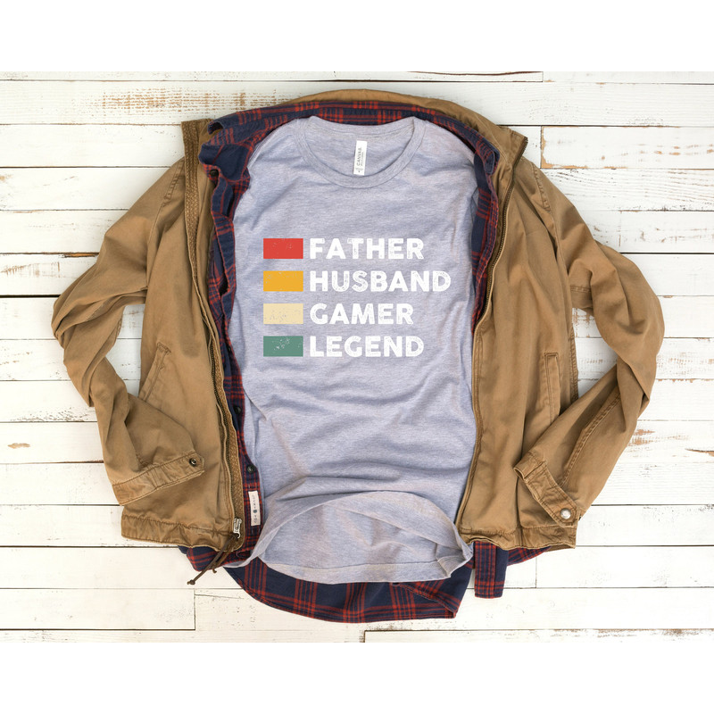 Father Husband Gamer Legend Retro Vintage Shirt, Dad Gift T-Shirt, Father's day T shirt, Best Ever For Dad Gift - 2.jpg