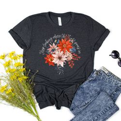 floral tshirt, wild flowers shirt, wildflower tshirt, botanical shirt, flower shirt, nature lover shirt, ladies shirts,