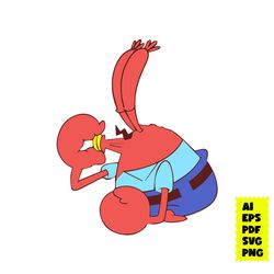 mr. krabs svg, krabs and money svg, crabs svg, money svg, spongebob svg, bob svg, cartoon svg, ai eps digital file