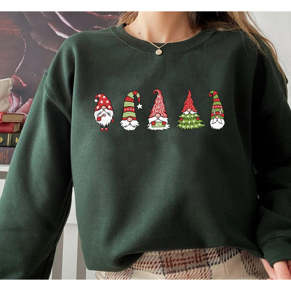 Gnome Sweatshirt, Cute Gnome Sweater, Xmas Gnomes Sweatshirt, Christmas Sweater, Funny Christmas Sweater, Christmas Gift - 1.jpg