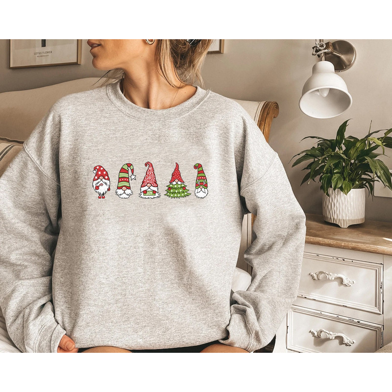 Gnome Sweatshirt, Cute Gnome Sweater, Xmas Gnomes Sweatshirt, Christmas Sweater, Funny Christmas Sweater, Christmas Gift - 5.jpg