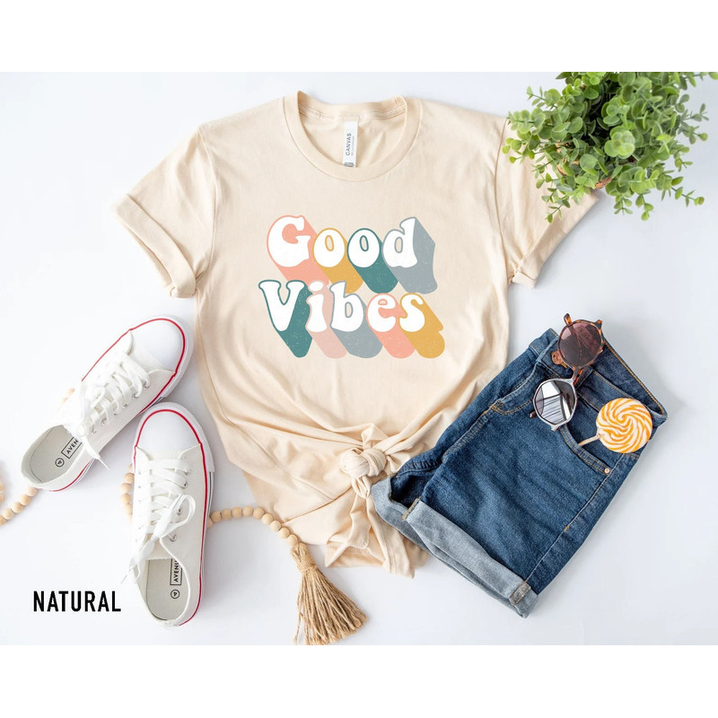 Good Vibes Shirt, Good Vibes Only, Peace Shirt, Retro Shirt, Kindness Shirt, Vintage Shirt, Sunshine, Hippie Shirts, Retro Inspired Design - 1.jpg