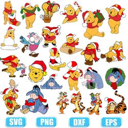 winnie pooh svg,svg winnie the pooh,disney christmas svg,disney christmas cricut