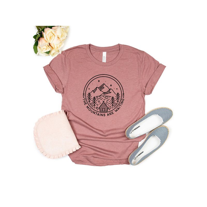 Mountains Tee T-Shirt - Camp Shirt - Hiking Shirt - Mountain Shirt Mountains Shirt - Camping Shirt - Nature Shirt - Mountains Calling - 1.jpg