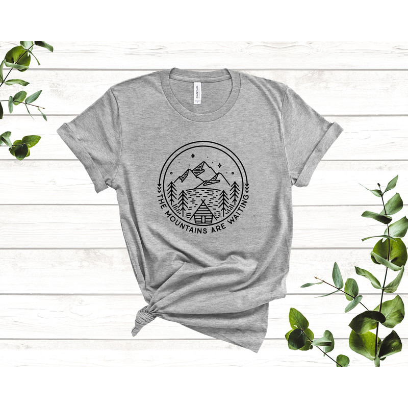 Mountains Tee T-Shirt - Camp Shirt - Hiking Shirt - Mountain Shirt Mountains Shirt - Camping Shirt - Nature Shirt - Mountains Calling - 5.jpg