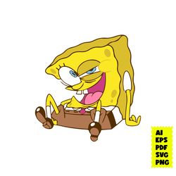 spongebob svg, bob svg, cartoon svg, ai eps digital file