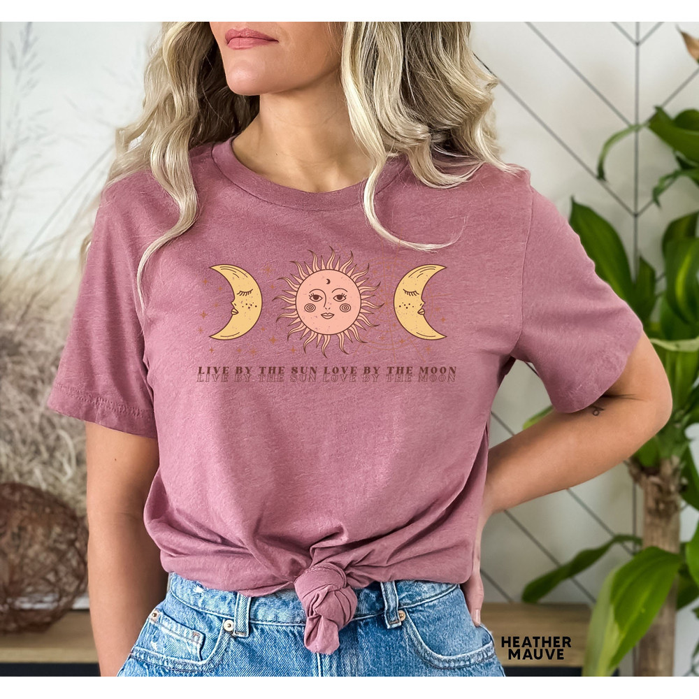 Mystic Moon And Sun Shirt, Mystical Moon Phase Shirt, Moon Phase T-Shirt, Boho Vintage Moon Shirt, Celestial Moon Shirt, Spiritual T-Shirt - 6.jpg